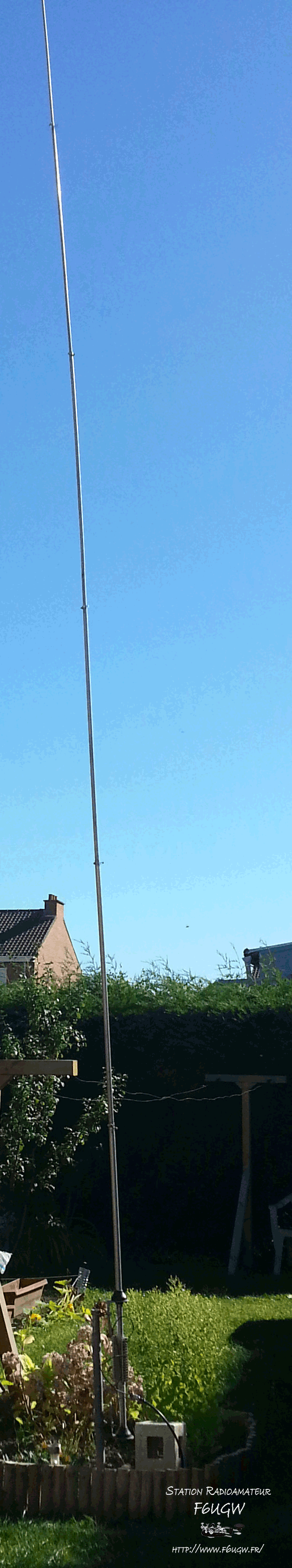 Antenne GP HF de F6UGW.