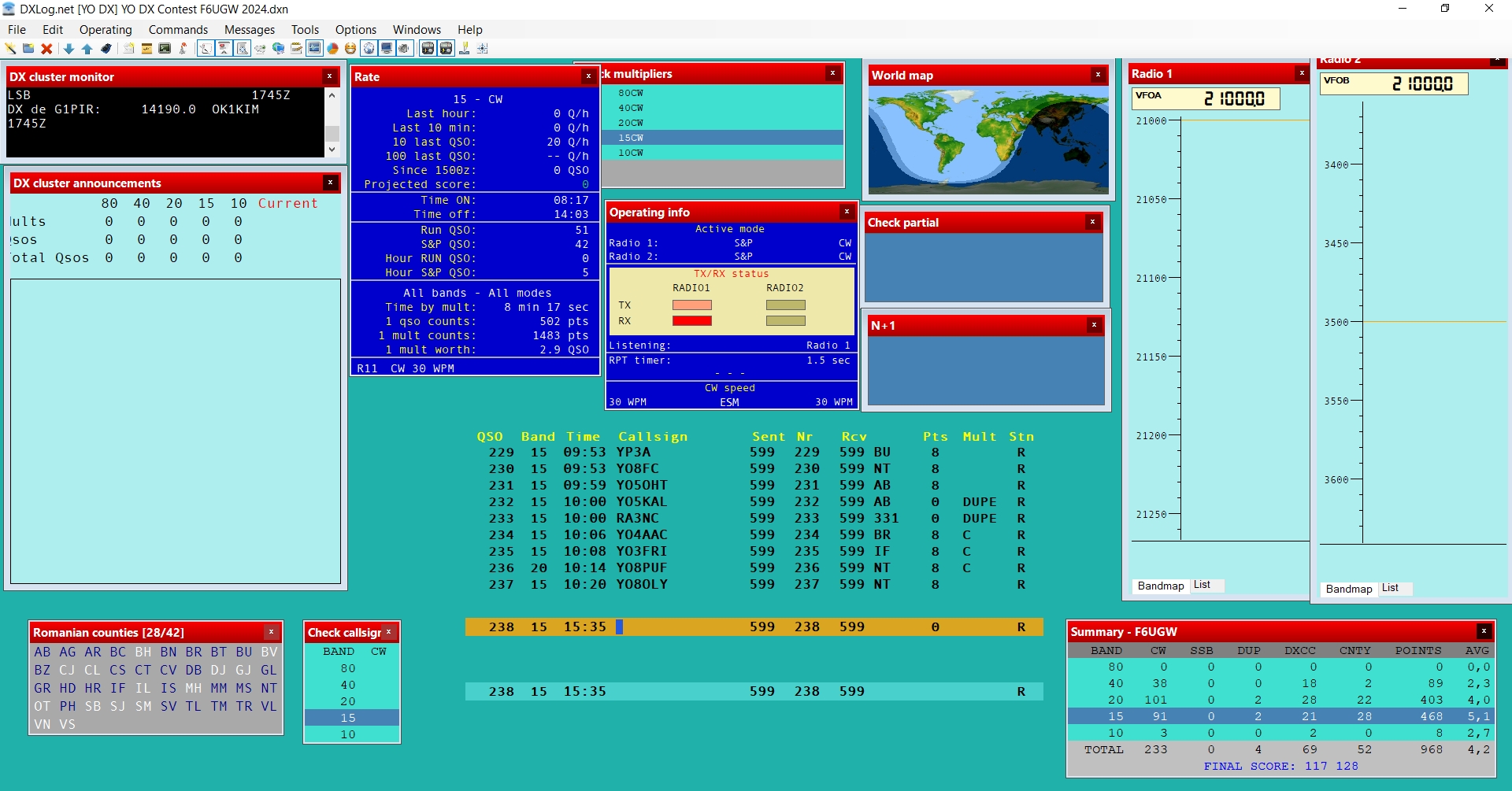 DXLog et SH5